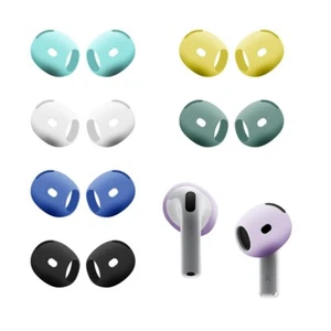2 pares de tapas protectoras de silicona caramelo para AirPods 4 - Imagen 1 de 36