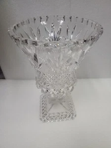 SEHR GROSSE Bleikristallglas Vase handgeschliffen 12" hoch Vintage - TOP ZUSTAND - Bild 1 von 14