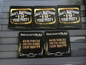 NUEVO 5 TAPETES DE CERVEZA CUMPLEAÑOS JACK DANIELS DE SEPTIEMBRE DE 2014  - Imagen 1 de 4