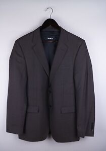 Strellson Premium L-Rick Men Blazer Jacket Stretch Virgin Wool Brown size 94