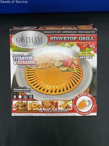 Gotham Steel Silver Stainless Steel Stovetop Grill