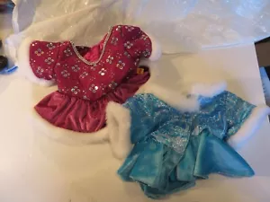 Build a Bear BABW süße weiße Fell gefütterte Outfits Lot 2 - Bild 1 von 3