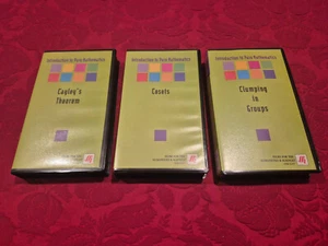 Introduction to Pure Mathematics Series - 3 VHS Tapes - Cosets Cayleys Theory + - Imagen 1 de 5