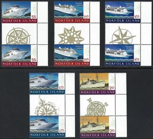 2010 Norfolk Island SG#1083/87 Cruise Ships set of 5 gutter pairs Mint MUH MNH - Picture 1 of 1