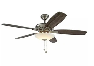 Menage 52 in. Low Profile Brushed Nickel Ceiling Fan Replacement Parts - Picture 1 of 17