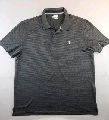 Camisa Polo Izod Golf Rayas Carbón Para Hombres XL Ligera Mezcla de Poliéster Foto 1 de 4