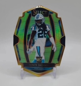 2018 Panini Select Neon Green Die Cut /49 Donte Jackson RC Carolina Panthers