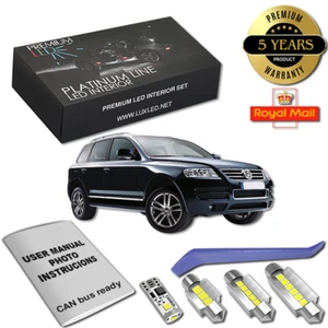 VW Touareg 7L LED Interior Kit Premium 17 SMD White Error Free T1 T2 7LA - Afbeelding 1 van 11