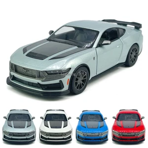 1:38 Ford Mustang Dark Horse Modellauto Zink Legierung Fahrzeug Kinder Spielzeug - Picture 1 of 28