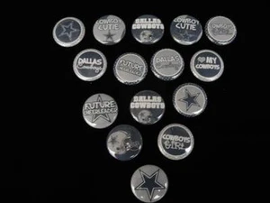 15 Dallas Cowboys botones de espalda plana o alfiler insignia cabujones adornos imán - Imagen 1 de 5