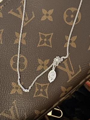 Collar colgante Judith Ripka de oro de 18 quilates con pavé de diamantes - 17,25" Foto 1 de 4