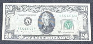 1950 Twenty Dollar Federal Reserve Note $20 Bill UNCIRCULATED 1950C Fr. 2062A - Picture 1 of 4