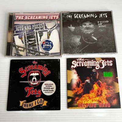 The Screaming Jets CD Lot x4 Hits And Pieces & Singles Here I go Helping Hand - image 1 of 4