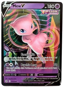 Pokémon Mew V Fusion Strike 113/264 - Picture 1 of 2