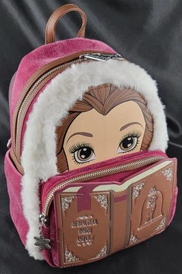 Disney Loungefly Rosa A La Mode Princesa Exclusiva Mochila Invierno Bella Juegos con disfraces Foto 1 de 4