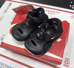 Nike Sunray Protect 3 Toddler Sandal Black Lightweight Comfort Closed Toe 5C NIB - Picture 1 of 6