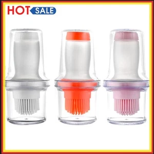 Portable Press Grill Oil Bottle Brush Storage Cover Kitchen Barbecue Gadget - Bild 1 von 20