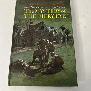 Alfred Hitchcock Three Investigators Mystery Of The Fiery Eye 1967 HC Hard Cover - Foto 1 di 6