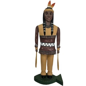 Carved Native American Indian Figure Paddles Feather Fish Wood Metal Folk Art - Picture 1 of 11