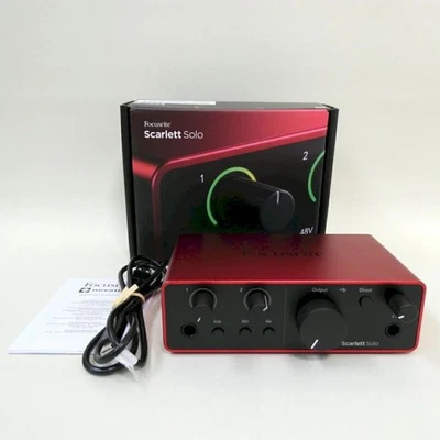 Focusrite Scarlett Solo 4th Gen USB Audio Interface Outlet Model Boxed Unused - Image 1 of 4