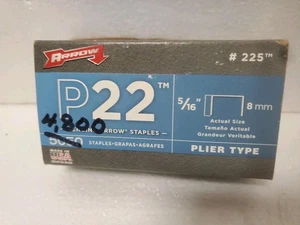 Arrow Fastener 225 5/16" P22 Heftklammern offene Box 4.800 Heftklammern - Bild 1 von 1