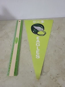 Vintage State Farm Insurance & CBS TV Philedelphia Eagles 2-Sided Paper Pennant - Picture 1 of 4