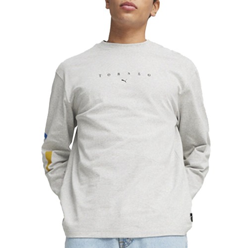 Camicia PUMA Graphics Torneo girocollo manica lunga uomo taglia L top casual 624053