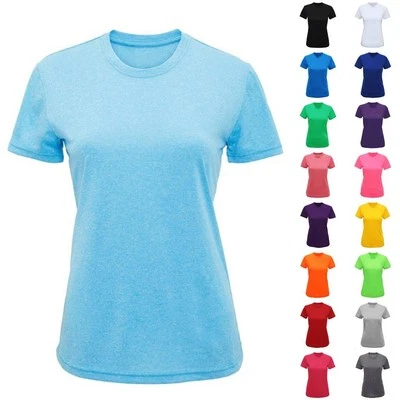 Womens Cool Performance T Shirts Summer Sports Running Gym Fitness Workout Top - Image 1 of 4