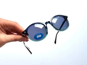 ELTON JOHN Designer DRAMA 46-18-130 Sonnenbrille Gestell mit Etui und Tuch - BLU - Bild 1 von 7