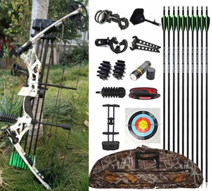 Bogenschießen Compoundbogen 30-70lbs Einstellbar Erwachsene Sportbogen Jagdbogen - Picture 1 of 30