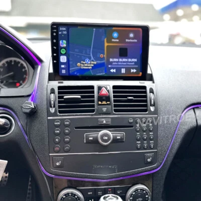 2+32GB Android 15.0 For Mercedes Benz C-Class 2008-2011 Stereo Radio Carplay GPS - Image 1 of 4