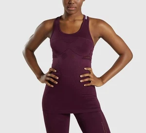 Gymshark Flawless Knit Tank Vest Ruby Purple S - Picture 1 of 3