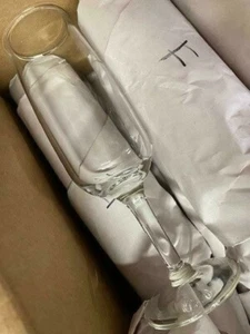 EUC Set of FIFTY (50) Actual-Glass Wedding/Celebration Champagne Flutes Glasses - Picture 1 of 4