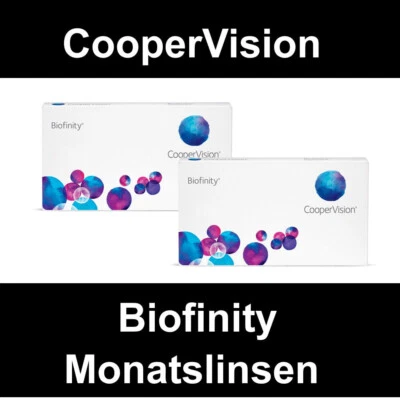 3er, 6er oder 2 x 6er Box Biofinity Monatslinsen SiH von Cooper Vision - Bild 1 von 4
