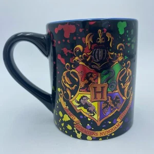TAZA DE CAFÉ GRANDE DE COLECCIONISTA HARRY POTTER Academia Hogwarts pintura arco iris salpicaduras - Imagen 1 de 8