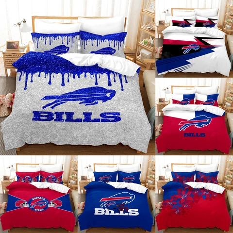 Buffalo Bills Bedding Set 3PCS Duvet Cover Pillowcase Comforter Cover US Size Cover