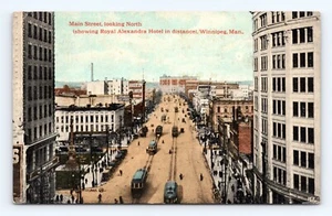 Main Street View Winnipeg Manitoba Kanada 1918 DB Postkarte L13 - Bild 1 von 2