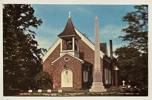 Postcard Old Christ Church • Dover Delaware • Steeple Bell Graveyard Cemetery - Picture 1 of 2