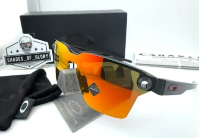 OAKLEY LUGPLATE POLISHED BLACK PRIZM RUBY SUNGLASSES OO4139-04 AUTHENTIC RARE - Image 1 of 4