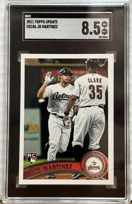 2011 Topps Update US-186 J.D. Martinez SGC NM-MT 8.5 Houston Astros Rookie - Image 1 of 2
