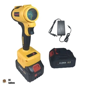 Soffiatore Aria Asciugatrice Auto 21V Turbo Ventilatore Soffiatore Foglie Senza Fili con Batteria 2x4.0Ah - Foto 1 di 15
