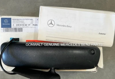 Espelho interno preto Mercedes Benz genuíno C 230 C 280 1998 20881002177C45 - Imagem 1 de 3