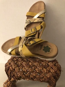 Spring Step Slip On Slide Sandals Fianna-BM Women's Size 39 -8.5 Us Comfort Tan - Picture 1 of 4