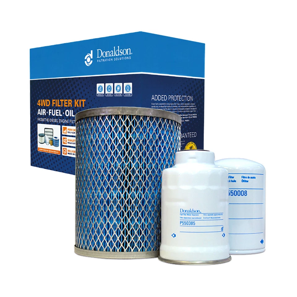 Donaldson 4WD Filter Kit for Toyota Hilux LN86 LN56 L.14 2.2L 2.4L 2.8L 1985-97 - image 1 of 1