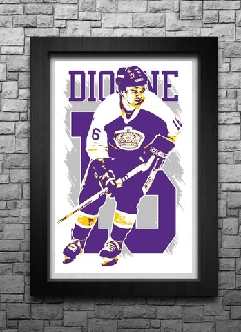 MARCEL DIONNE art print/poster LOS ANGELES KINGS FREE S&H! JERSEY Cover