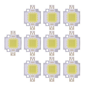 10Pcs 10W LED SMD Chip COB DC 9‑10V For Lamp Flood Light Beads Bulb High AOS