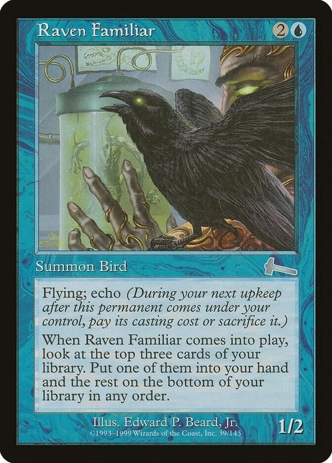 Raven Familiar - Urza's Legacy - Magic The Gathering - MTG - Image 1 of 1