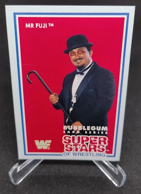 MR FUJI WWF Superstars of Wrestling card Market Scene MSL Series 3 - Image 1 of 2