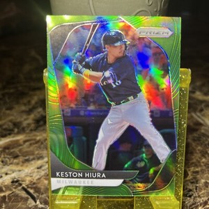 2020 Panini Prizm Prizms Green Refractor #2 Keston Hiura #D /125 Brewers ⚾️