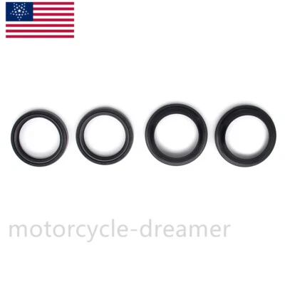 For Yamaha Fork Dust Wiper Seals Kit YZF R1 04-08/15-17/YZF R6 1999-04/2015-2018 Foto 1 de 4